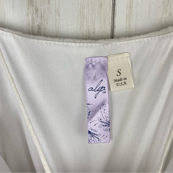 White bohemian layered maxi dress small - Picture 4 of 7